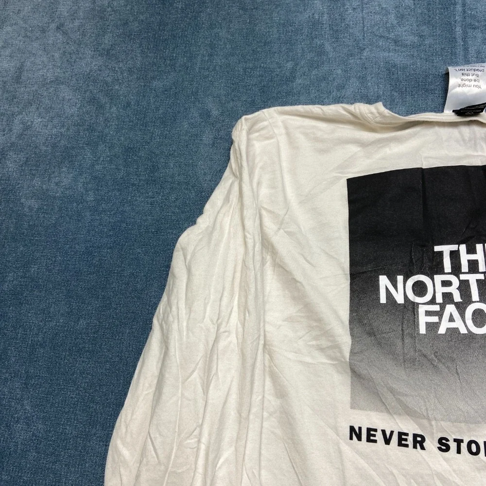 The North Face Never Stop Exploring Shirt Mens 2XL White Crew Neck Regular Fit